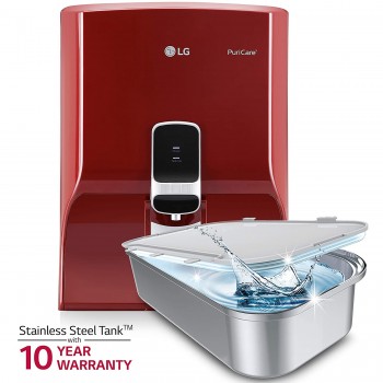 LG Water Purifier with True RO Filtration & Dual Protection Stainless Steel Tank (WW130NP)